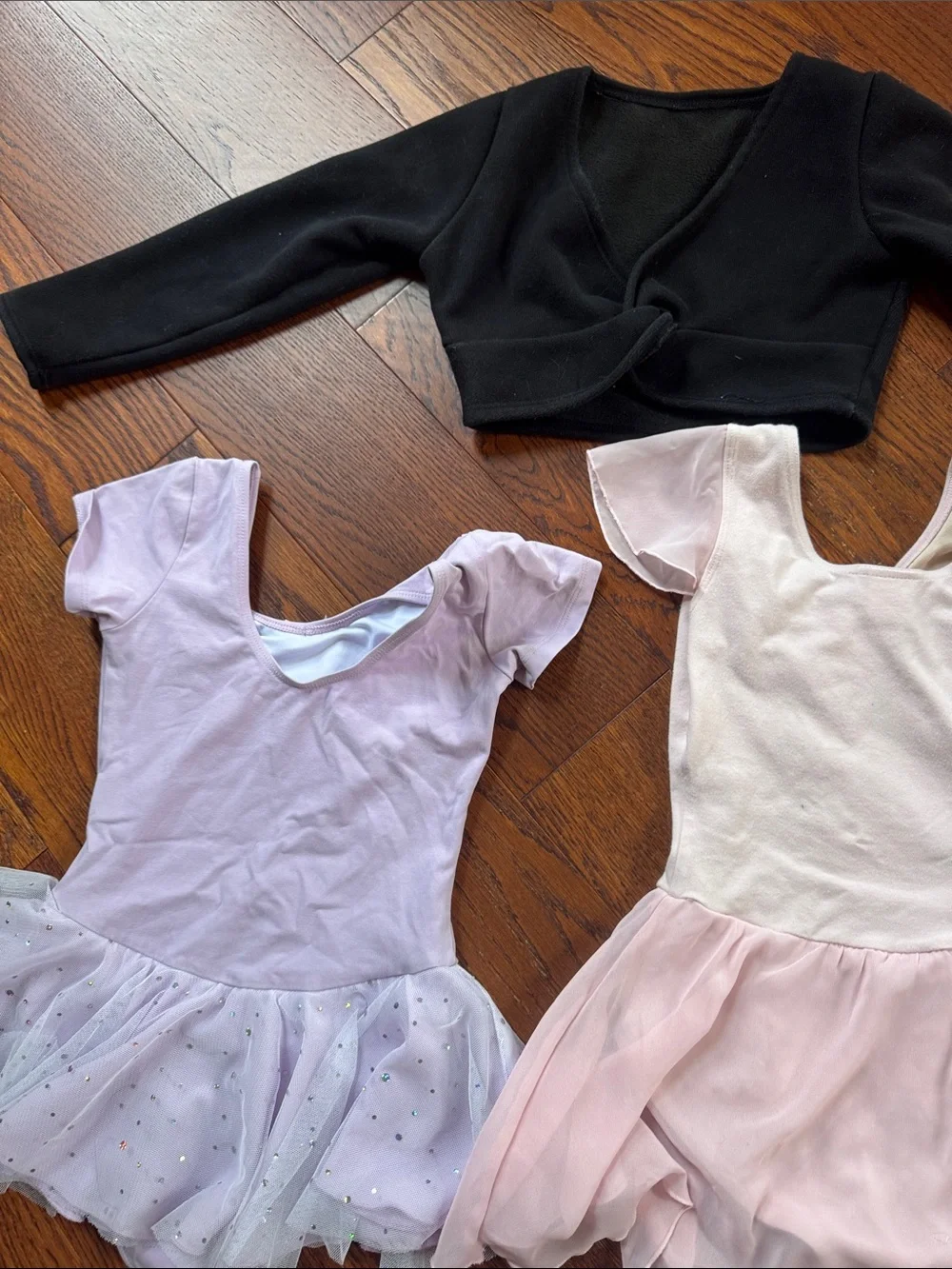 Girls' Ballet Dress and Wrap Set - Light Pink & Light Purple